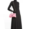 Borsa a tracolla piccola Crush trapuntata “Pink” 716351210J05812