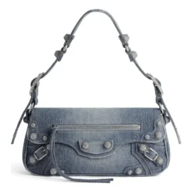 Borsa a tracolla piccola Le Cagole in Denim “Blue” 7716402109U4715
