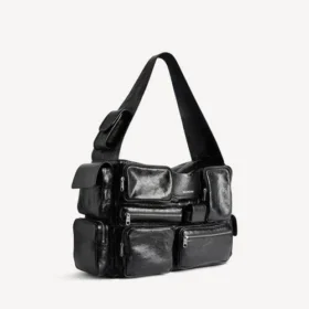 Borsa a tracolla Superbusy grande in nero