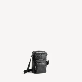 Borsa a tracolla verticale da uomo Superbusy in nero