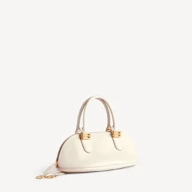 Borsa da bowling Bolero da donna mini color crema