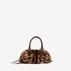 Borsa da bowling Bolero da donna mini in beige/moka Borsa da bowling Bolero da donna mini in beige/moka