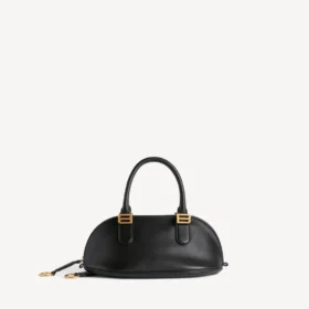 Borsa da bowling bolero da donna mini in nero