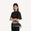 Borsa da bowling bolero da donna mini in nero Borsa da bowling bolero da donna mini in nero