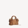 Borsa da città da donna mini in color cammello Borsa da città da donna mini in color cammello