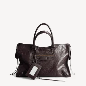 Borsa da donna City grande in color espresso