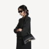 Borsa da donna Hourglass piccola, nera Borsa da donna Hourglass piccola, nera