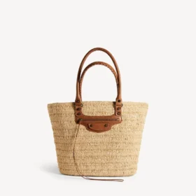 Borsa da donna Le City Basket Medium nei colori naturale/cammello
