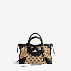 Borsa da donna Le City, modello piccolo, nei colori naturale/nero