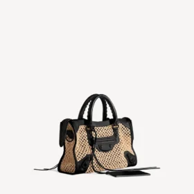 Borsa da donna Le City, modello piccolo, nei colori naturale/nero