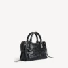 Borsa da donna Le City piccola con borchie giganti e strass, nera Borsa da donna Le City piccola con borchie giganti e strass, nera