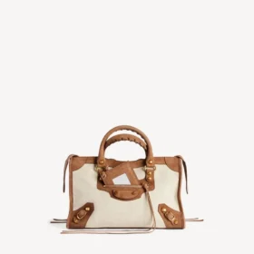 Borsa da donna Le City piccola in beige/cammello