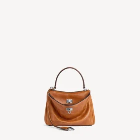 Borsa da donna Rodeo Mini in pelle color cuoio da cowboy