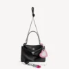 Borsa da donna Rodeo piccola con ciondoli, nera
