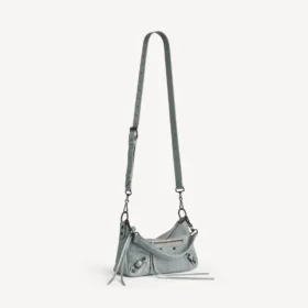 Borsa da moto Le City da uomo, modello piccolo, in grigio blu