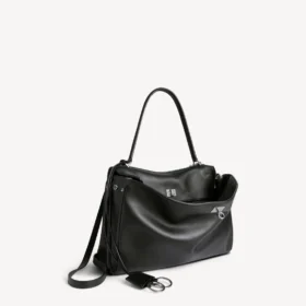 Borsa da Rodeo da donna media in nero Borsa da Rodeo da donna media in nero