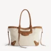 Borsa da spiaggia da donna Le City, modello medio, nei colori beige/cammello