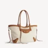 Borsa da spiaggia da donna Le City, modello medio, nei colori beige/cammello