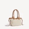 Borsa da spiaggia da donna Le City, modello piccolo, nei colori beige/cammello