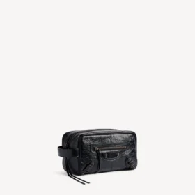Borsa da toilette da uomo City in nero