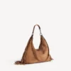 Borsa hobo da donna City, modello medio, color cammello Borsa hobo da donna City, modello medio, color cammello