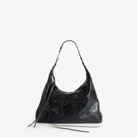 Borsa hobo da donna City, modello medio, nera
