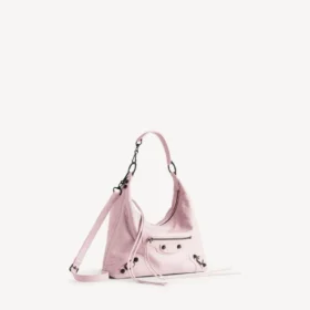 Borsa hobo da donna City, modello piccolo, in rosa petalo