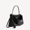 Borsa Rodeo grande in pelle di vitello martellata nera Borsa Rodeo grande in pelle di vitello martellata nera