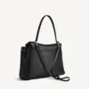 Borsa Rodeo grande in pelle di vitello martellata nera Borsa Rodeo grande in pelle di vitello martellata nera