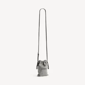 Borsa shopper da uomo con porta-cellulare in grigio Balenciaga