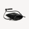 Borsa shopper da uomo con porta-cellulare, nera