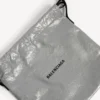 Borsa shopper da uomo con sacchetto antipolvere, a tracolla, media, in grigio Balenciaga