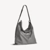 Borsa shopper da uomo con sacchetto protettivo, tracolla, grande, in grigio Borsa shopper da uomo con sacchetto protettivo, tracolla, grande, in grigio