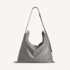 Borsa shopper da uomo con sacchetto protettivo, tracolla, grande, in grigio Borsa shopper da uomo con sacchetto protettivo, tracolla, grande, in grigio