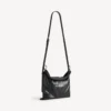 Borsa shopper da uomo con sacchetto protettivo, tracolla, media, nera Borsa shopper da uomo con sacchetto protettivo, tracolla, media, nera