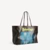 Borsa tote da donna grande in nero/giallo Borsa tote da donna grande in nero/giallo