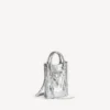 Borsa tote da donna Le City con porta-cellulare, color argento