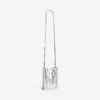 Borsa tote da donna Le City con porta-cellulare, color argento