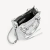 Borsa tote da donna Le City con porta-cellulare, color argento