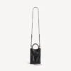 Borsa tote da donna Le City con porta-cellulare, nera