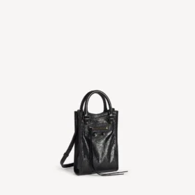 Borsa tote da donna Le City con porta-cellulare, nera