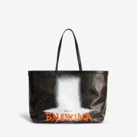 Borsa tote da donna Select, grande, in nero/arancione