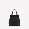 Borsa tote da uomo in stile militare, media, nera