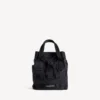 Borsa tote da uomo in stile militare, piccola, nera