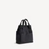 Borsa tote da uomo in stile militare, piccola, nera