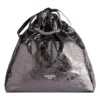 Borsa tote media Crush metallizzata “Grigia” 7429412AATG1314