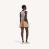 Boxer da donna a linea ad A in beige sabbia Boxer da donna a linea ad A in beige sabbia