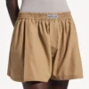 Boxer da donna a linea ad A in beige sabbia Boxer da donna a linea ad A in beige sabbia