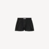 Boxer da donna a linea ad A in nero Boxer da donna a linea ad A in nero