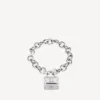 Bracciale con lucchetto in Si bemolle, argento/argento anticato Bracciale con lucchetto in Si bemolle, argento/argento anticato